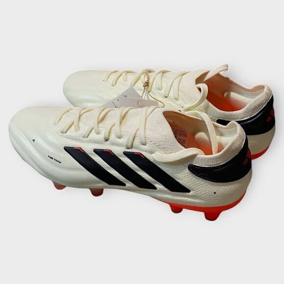 Adidas Copa Pure 2 Plus+ FG Ivory Core Black Solar Red Mens size 4.5/ Womens 5.5 - Picture 2 of 9